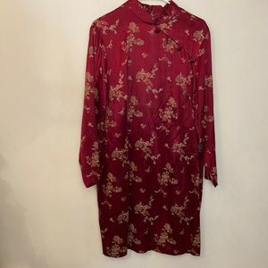 Vintage Cimmaron dress made in the USA floral pattern